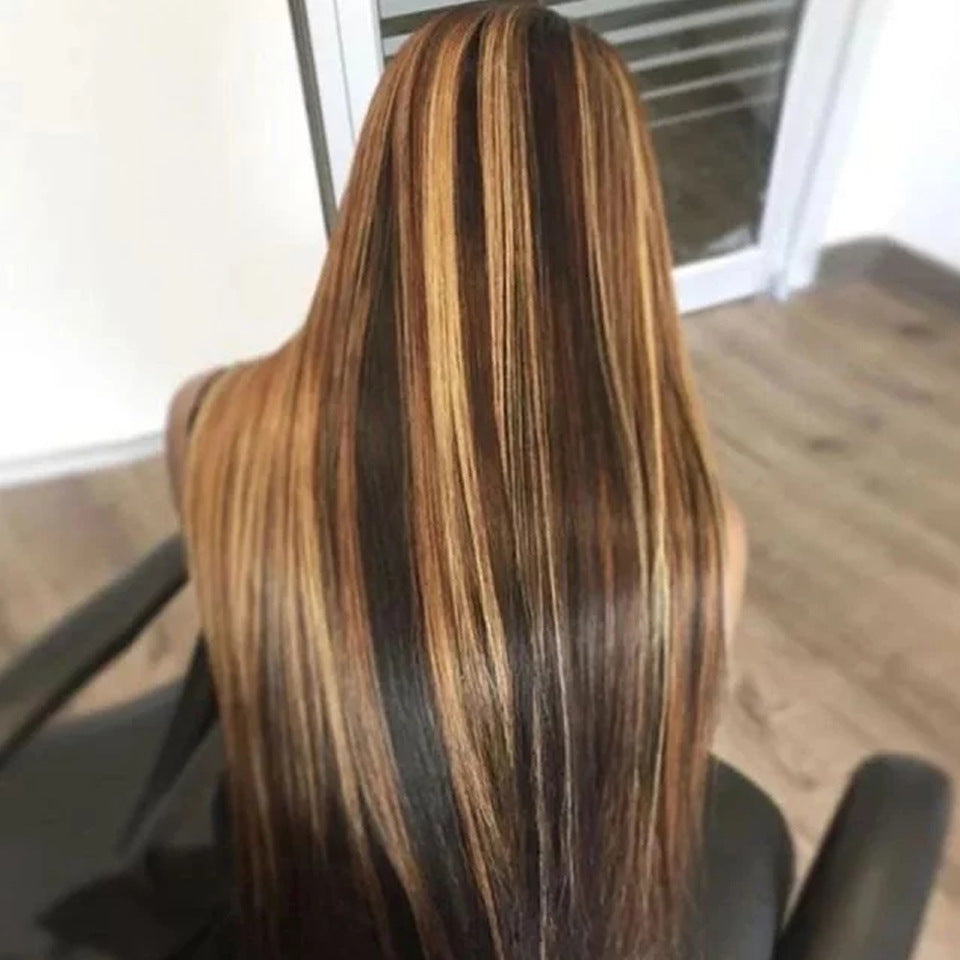 Straight Highlight Lace Front Wig