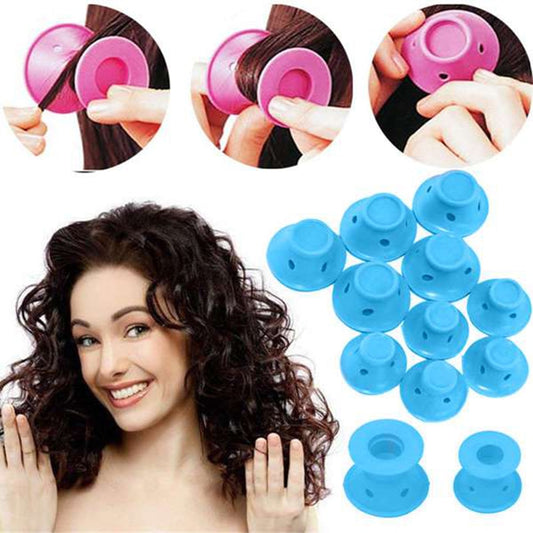Soft Rubber Silicone Hair Curlers No Heat Hair Styling Tool